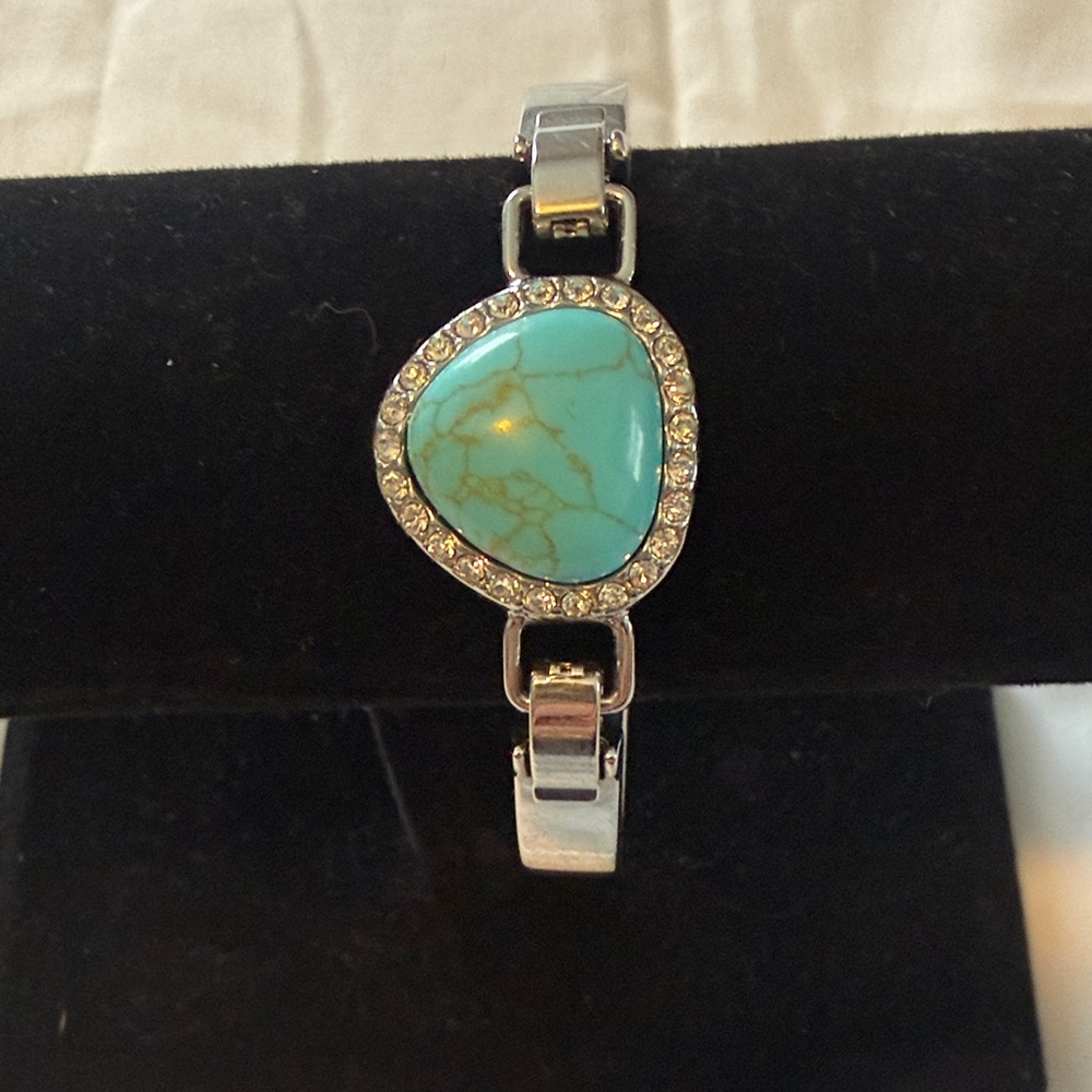 Lia Sophia Turquoise and Silver Women's Bracelet